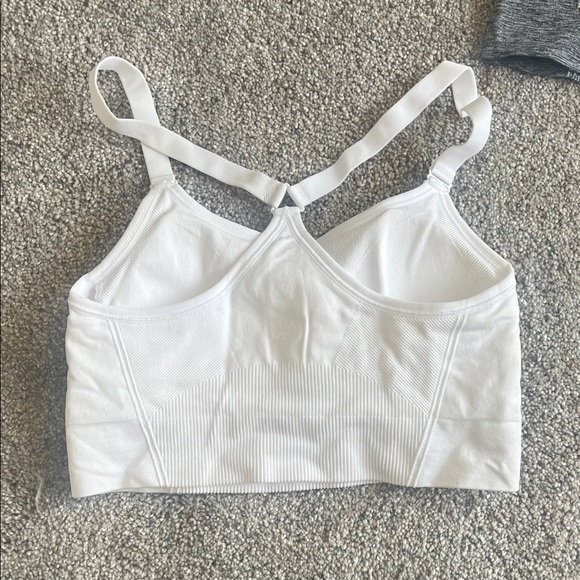 4 - All In Motion Women's Seamless Sports Bra Set - Black, White, Blue - Picture 3 of 6